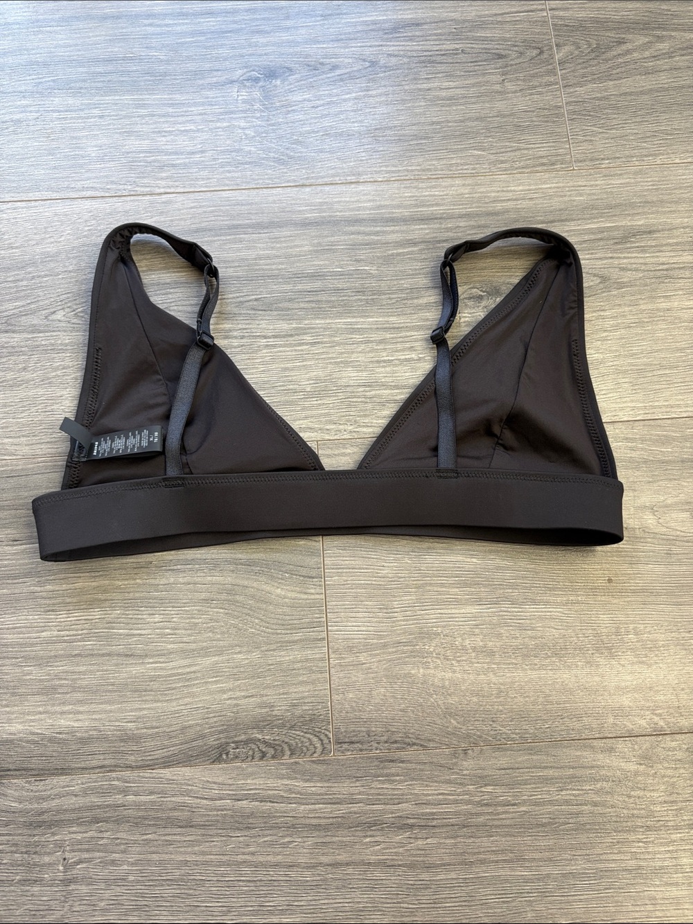 Like New SKIMS Black Plunge Bralette Size XL Soft Stretch Lounge Wireless Bra - Picture 3 of 6